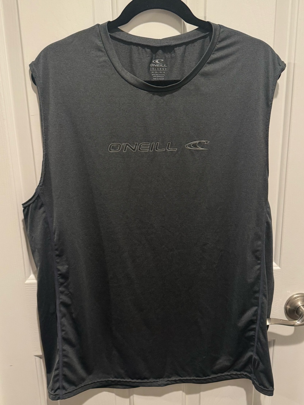 Mens O'Neill Charcoal Grey Sleeveless Performance Shirt Size 2X